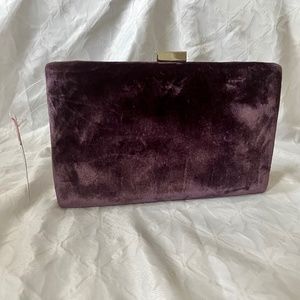 Purple Velvet Clutch